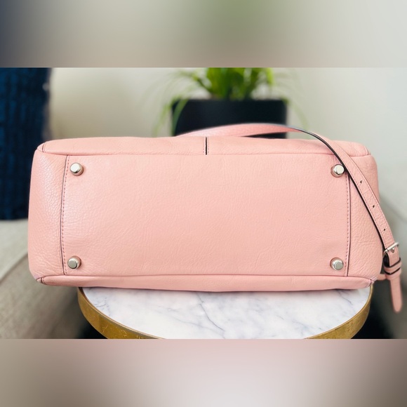 Coach Pink Leather Satchel with Removable Strap - Picture 8 of 10